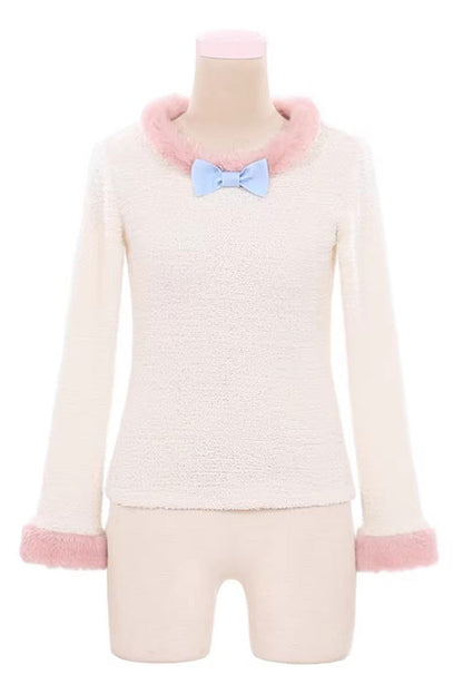 Sweet Lolita Dress - Bunny Transformation, 4 Colors, Detachable Detail, Layered - S White/Pink-Blouse / M White/Pink-Blouse / L White/Pink-Blouse option