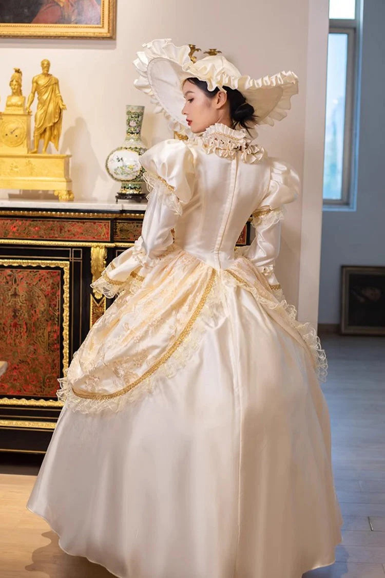 Sweet Lolita Dress - Champagne Medieval Court, Champagne, Victorian Style - additional product view 3
