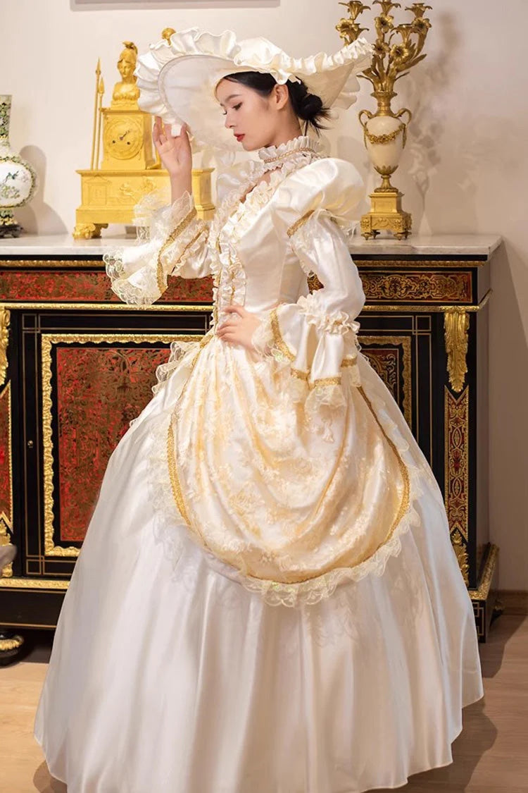 Sweet Lolita Dress - Champagne Medieval Court, Champagne, Victorian Style - additional product view 6