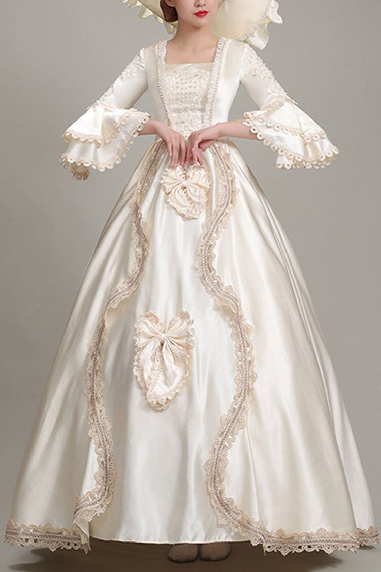 Sweet Lolita Dress - Champagne Multi-layer Half, Champagne, High Waist, Victorian Style - main product image