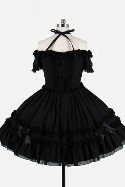 Sweet Lolita Dress - Chiffon Binding Strap, 2 Colors, Classic Style - additional product view 6