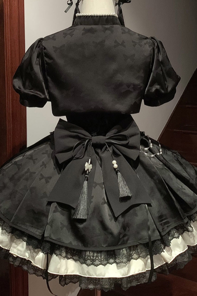 Sweet Lolita Dress - Chinese Style, 4 Colors, Chinese-Inspired Style, Bow Detail - additional product view 3