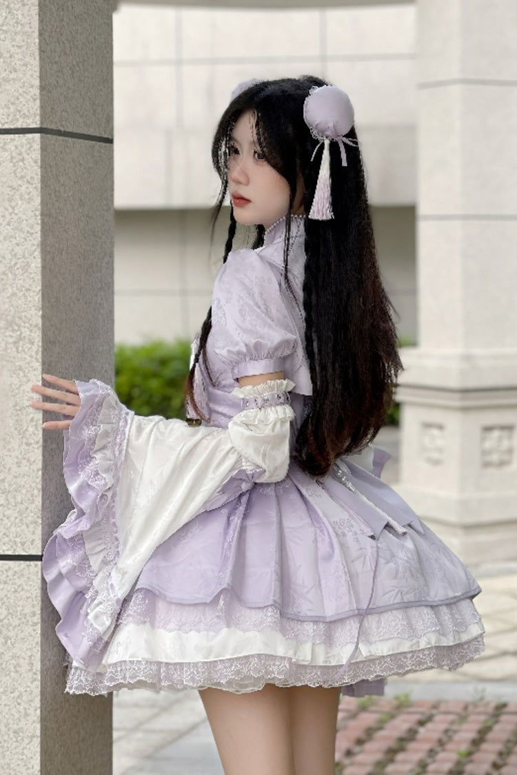 Sweet Lolita Dress - Chinese Style, 4 Colors, Chinese-Inspired Style, Bow Detail - additional product view 8