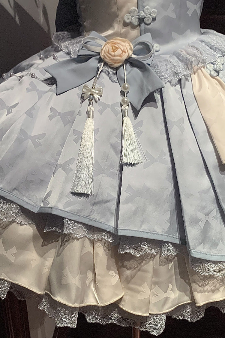Sweet Lolita Dress - Chinese Style, 4 Colors, Chinese-Inspired Style, Bow Detail - additional product view 10