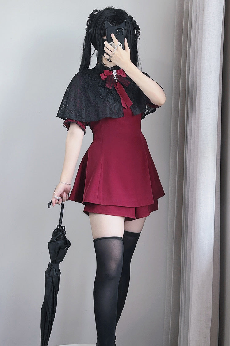 Sweet Lolita Dress - Choir Fake Collar, 2 Colors, Lace Trim - Lolita Coordinate Dress - additional product view 3
