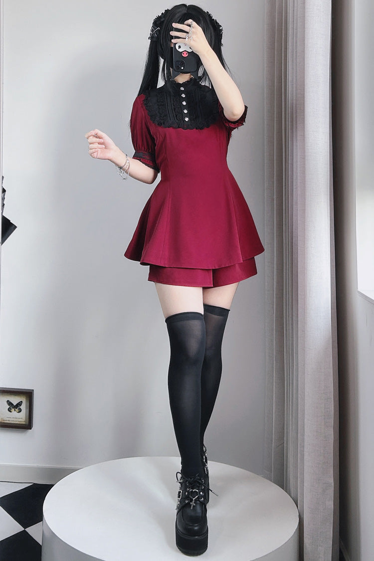 Sweet Lolita Dress - Choir Fake Collar, 2 Colors, Lace Trim - Lolita Coordinate Dress - additional product view 6