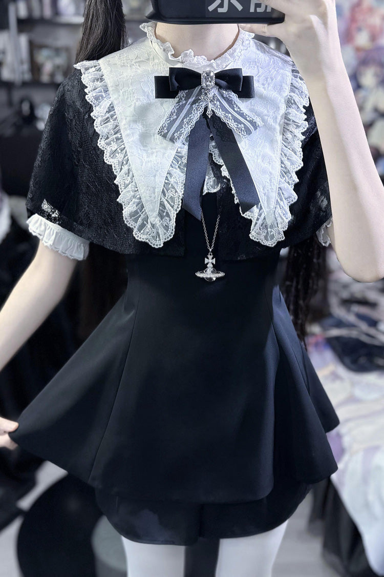Sweet Lolita Dress - Choir Fake Collar, 2 Colors, Lace Trim - Lolita Coordinate Dress - additional product view 11