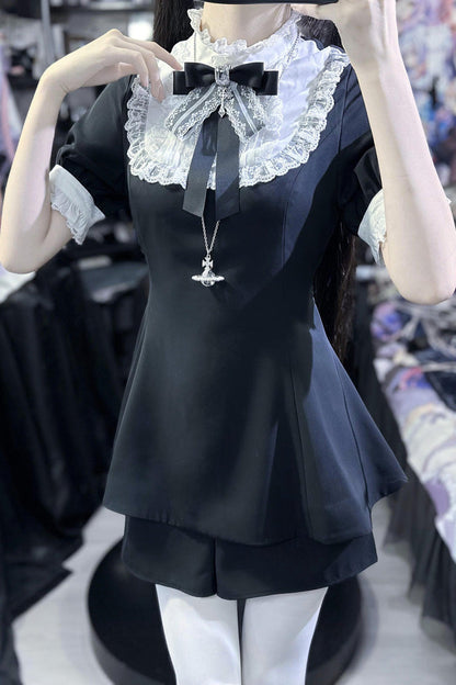 Sweet Lolita Dress - Choir Fake Collar, 2 Colors, Lace Trim - Lolita Coordinate Dress - additional product view 12