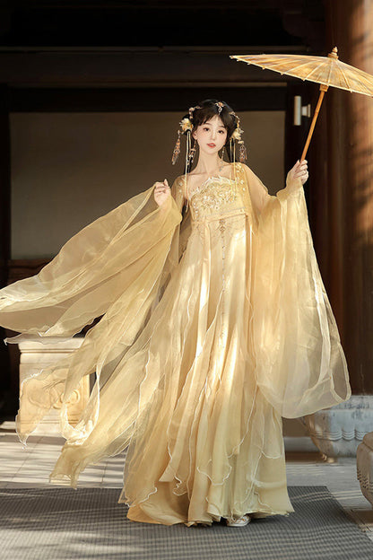 Sweet Lolita Dress - Dancing, Yellow, High Waist, Women's Style, Classic Style - additional product view 2