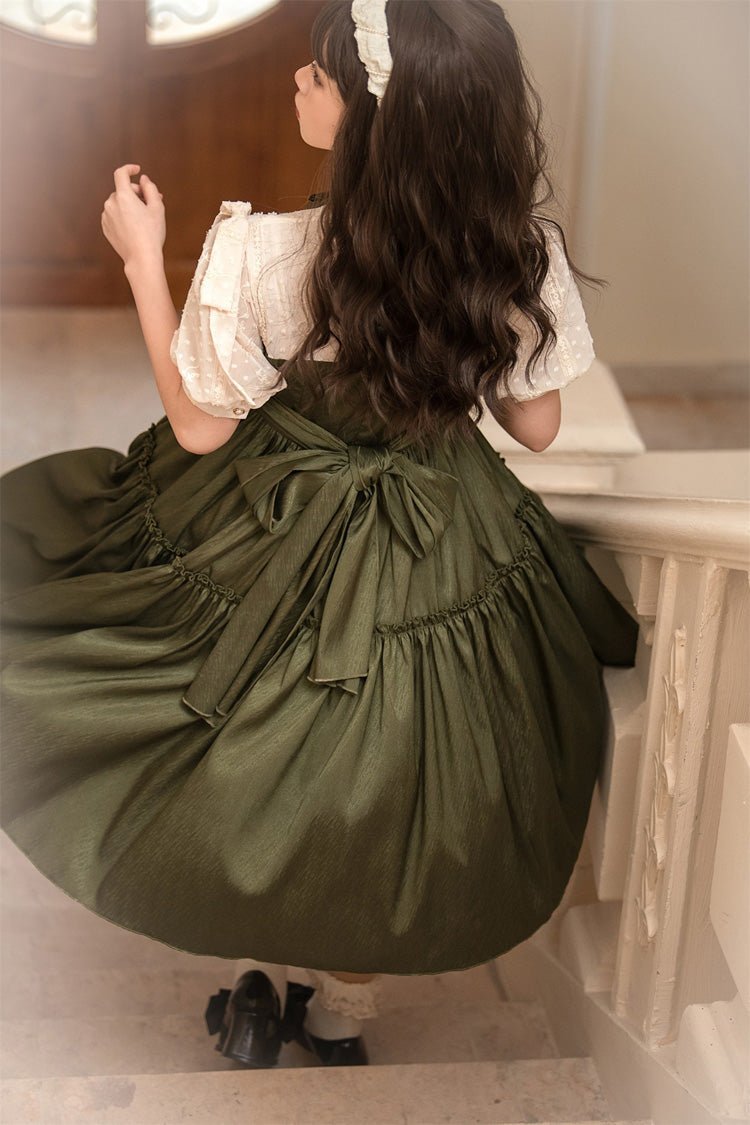 Sweet Lolita Dress - Dark Green Noble, Green, Classic Style - Lolita Coordinate Dress - additional product view 7