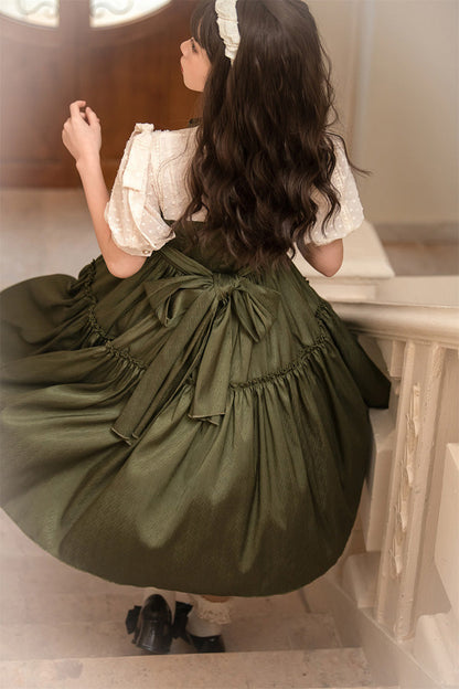 Sweet Lolita Dress - Dark Green Noble, Green, Classic Style - Lolita Coordinate Dress - additional product view 7