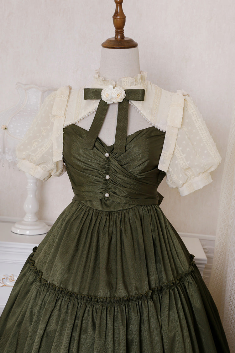 Sweet Lolita Dress - Dark Green Noble, Green, Classic Style - Lolita Coordinate Dress - additional product view 10