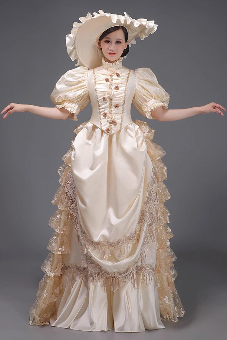 Sweet Lolita Dress - European Style, 3 Colors, Victorian Style, Ruffled, Long Sleeves - additional product view 2