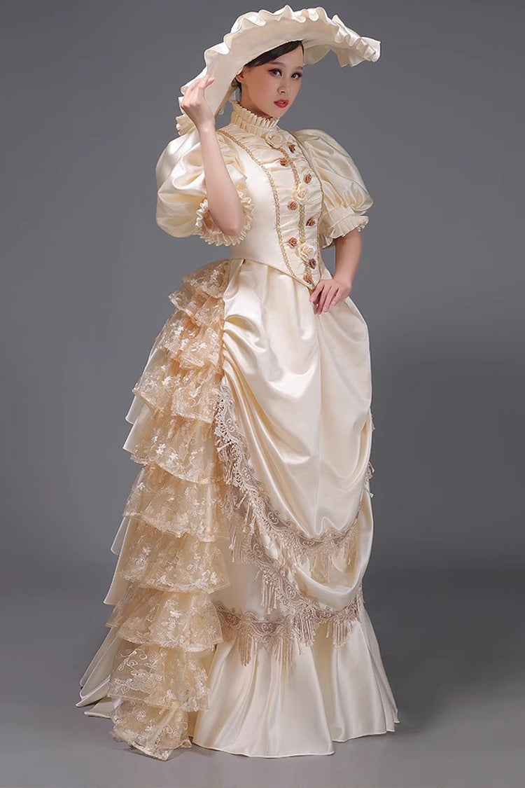 Sweet Lolita Dress - European Style, 3 Colors, Victorian Style, Ruffled, Long Sleeves - additional product view 3
