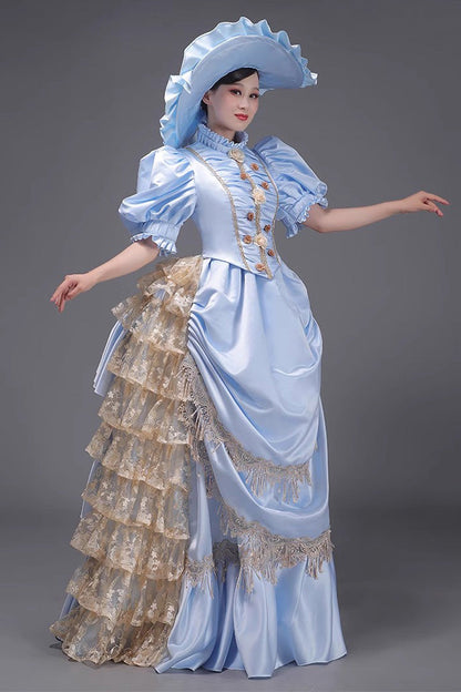 Sweet Lolita Dress - European Style, 3 Colors, Victorian Style, Ruffled, Long Sleeves - additional product view 11