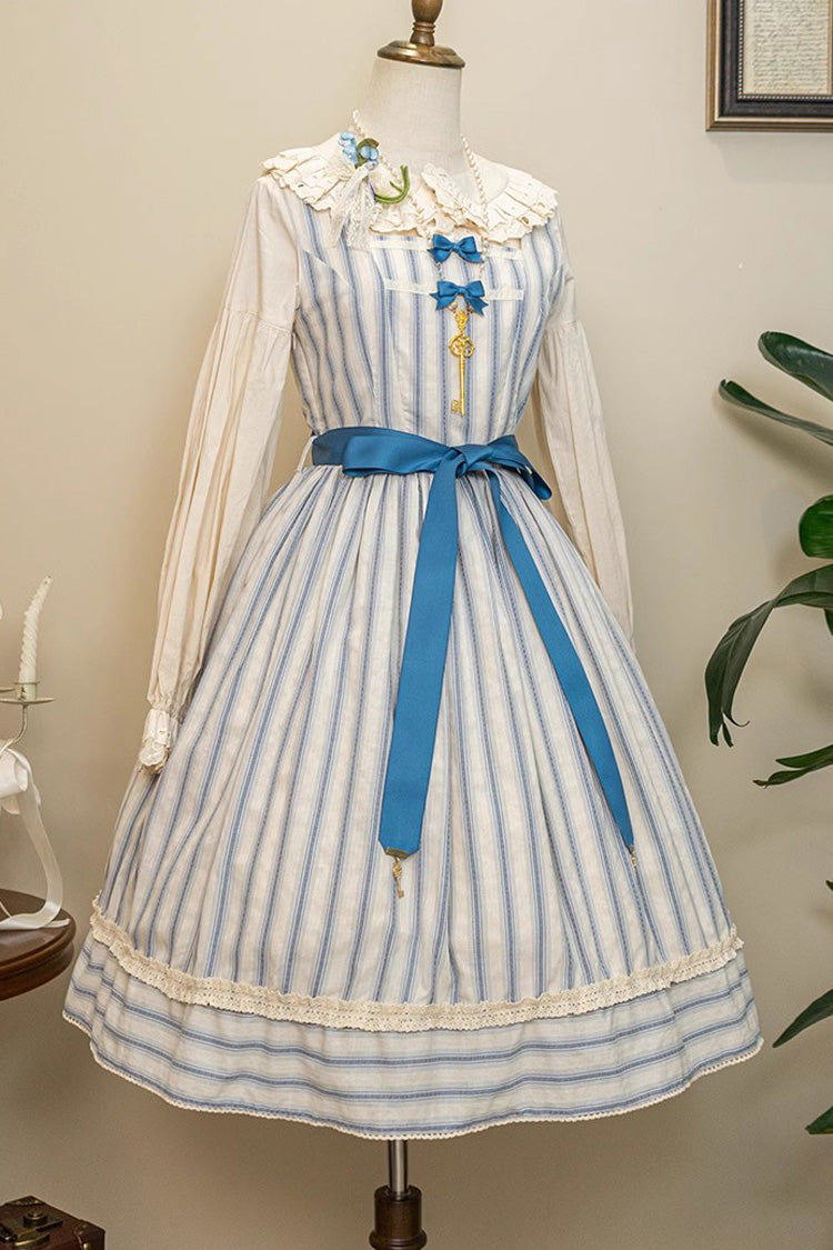 Sweet Lolita Dress - Forest Atlas Striped Print, 3 Colors, Striped, Printed, Punk Style - additional product view 20