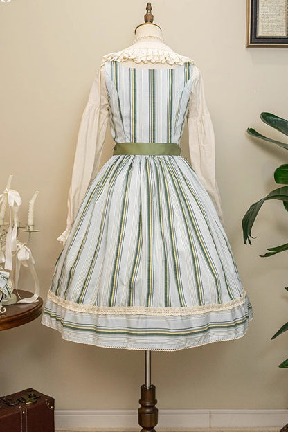 Sweet Lolita Dress - Forest Atlas Striped Print, 3 Colors, Striped, Printed, Punk Style - additional product view 25
