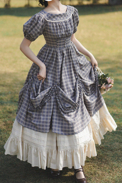 Sweet Lolita Dress - Forest Picnic, 2 Colors, Classic Style, Ruffled, Printed - additional product view 5