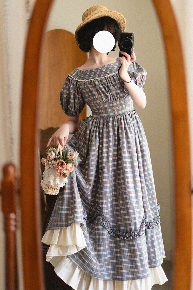 Sweet Lolita Dress - Forest Picnic, 2 Colors, Classic Style, Ruffled, Printed - additional product view 7