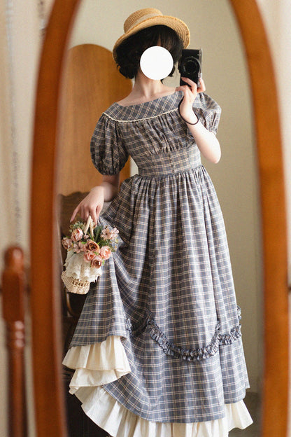 Sweet Lolita Dress - Forest Picnic, 2 Colors, Classic Style, Ruffled, Printed - additional product view 7
