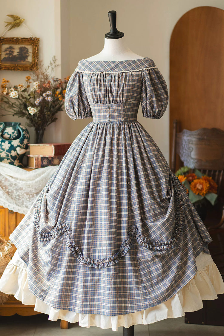 Sweet Lolita Dress - Forest Picnic, 2 Colors, Classic Style, Ruffled, Printed - main product image