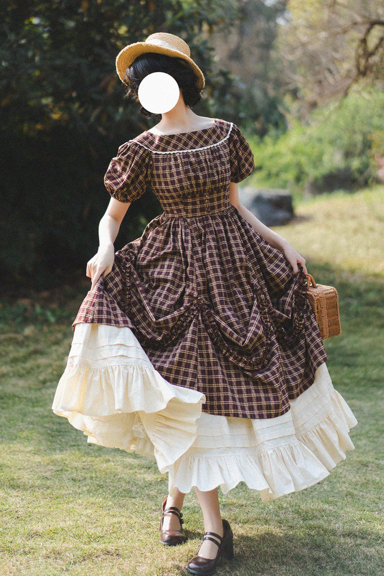 Sweet Lolita Dress - Forest Picnic, Red, Printed, Classic Style, Ruffled - additional product view 2