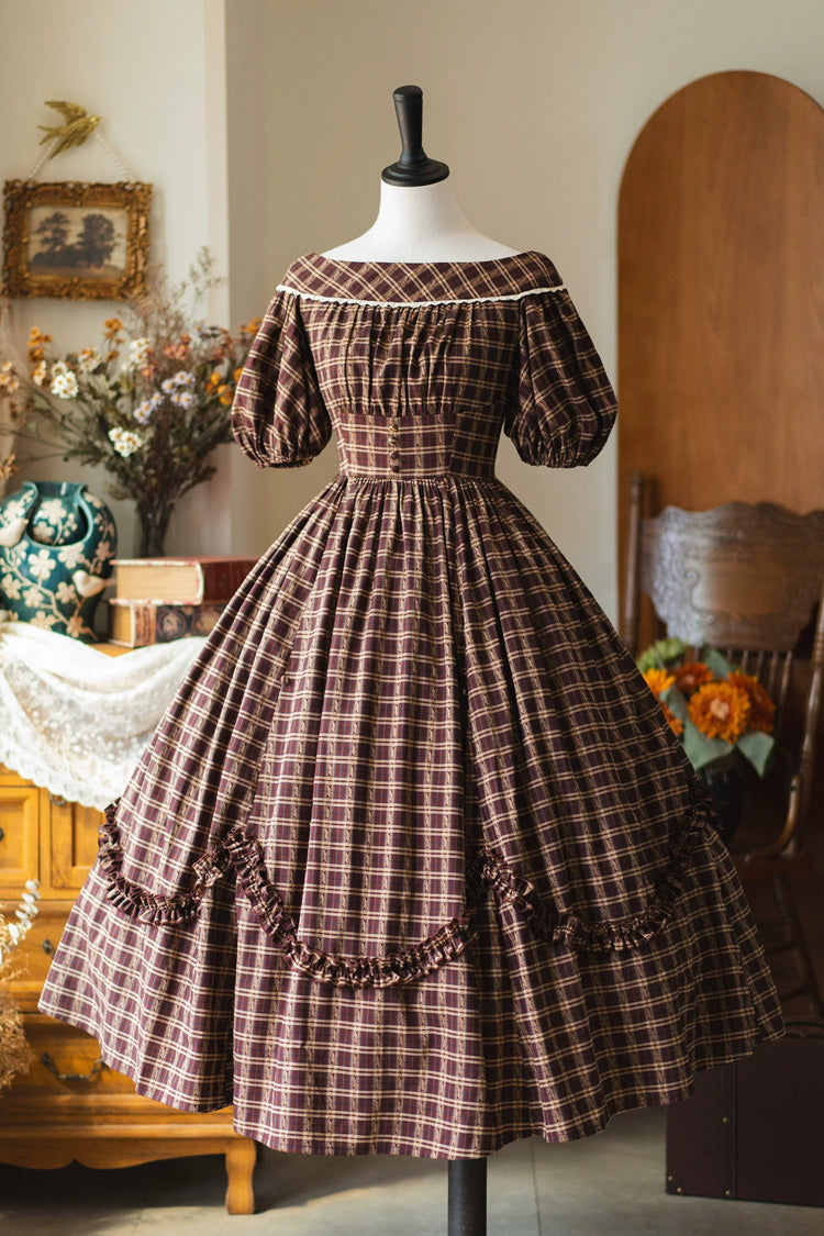 Sweet Lolita Dress - Forest Picnic, Red, Printed, Classic Style, Ruffled - additional product view 3