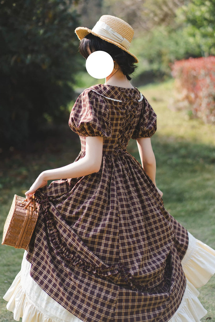 Sweet Lolita Dress - Forest Picnic, Red, Printed, Classic Style, Ruffled - additional product view 6