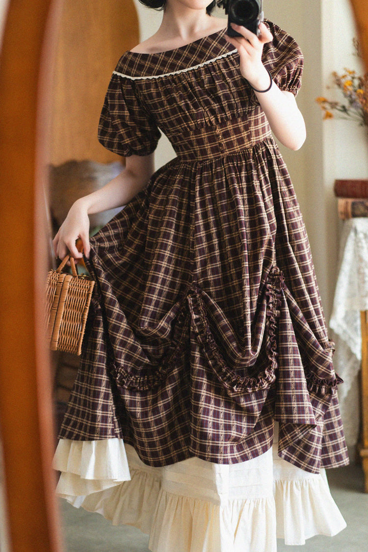 Sweet Lolita Dress - Forest Picnic, Red, Printed, Classic Style, Ruffled - additional product view 7