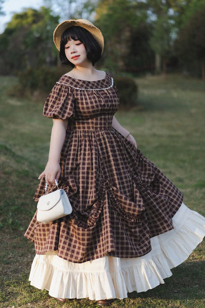 Sweet Lolita Dress - Forest Picnic, Red, Printed, Classic Style, Ruffled - additional product view 9