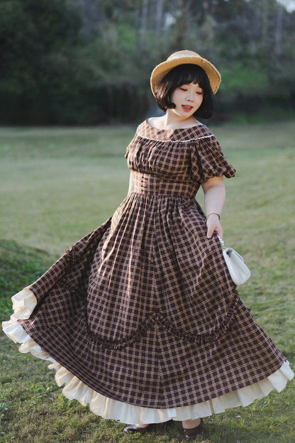 Sweet Lolita Dress - Forest Picnic, Red, Printed, Classic Style, Ruffled - additional product view 10