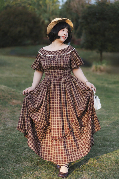 Sweet Lolita Dress - Forest Picnic, Red, Printed, Classic Style, Ruffled - additional product view 12