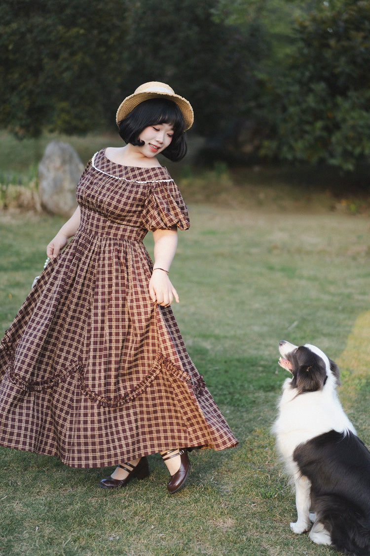 Sweet Lolita Dress - Forest Picnic, Red, Printed, Classic Style, Ruffled - additional product view 13