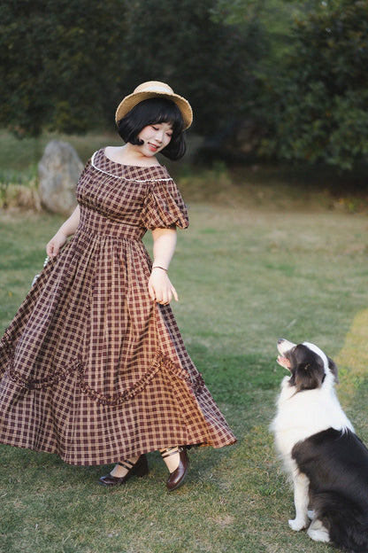 Sweet Lolita Dress - Forest Picnic, Red, Printed, Classic Style, Ruffled - additional product view 13