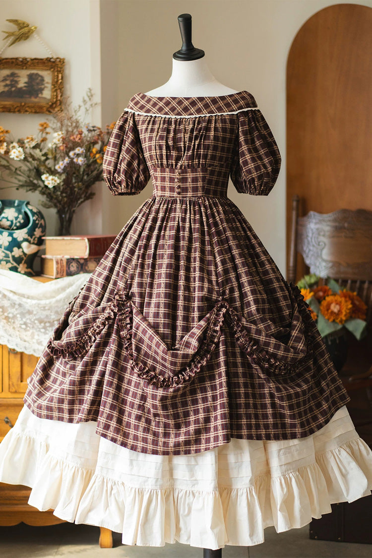 Sweet Lolita Dress - Forest Picnic, Red, Printed, Classic Style, Ruffled - main product image