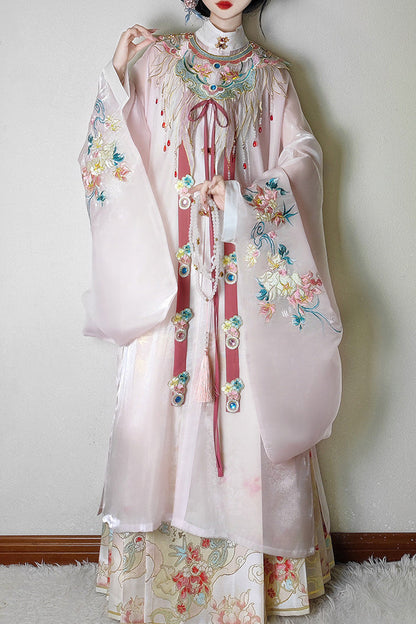 Sweet Lolita Dress - Fragrant Flower Rain, Pink, High Waist, Women's Style - additional product view 2