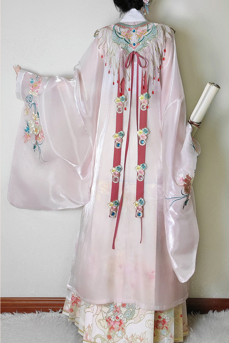 Sweet Lolita Dress - Fragrant Flower Rain, Pink, High Waist, Women's Style - additional product view 4