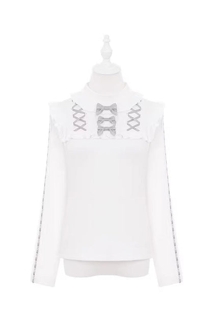 Sweet Lolita Dress - Gloomy Cat, Gray, Ruffled, Layered - Kawaii Statement Dress - S Top / M Top / L Top option