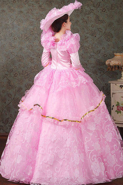 Sweet Lolita Dress - Half Sleeves Diamond Button High, 4 Colors, High Waist, Printed - additional product view 3
