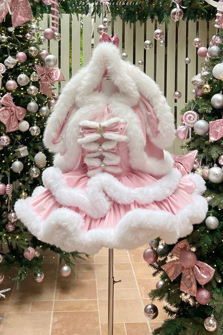 Sweet Lolita Dress - Holiday, Pink, Layered, Bow Detail - Lolita Coordinate Dress - additional product view 12
