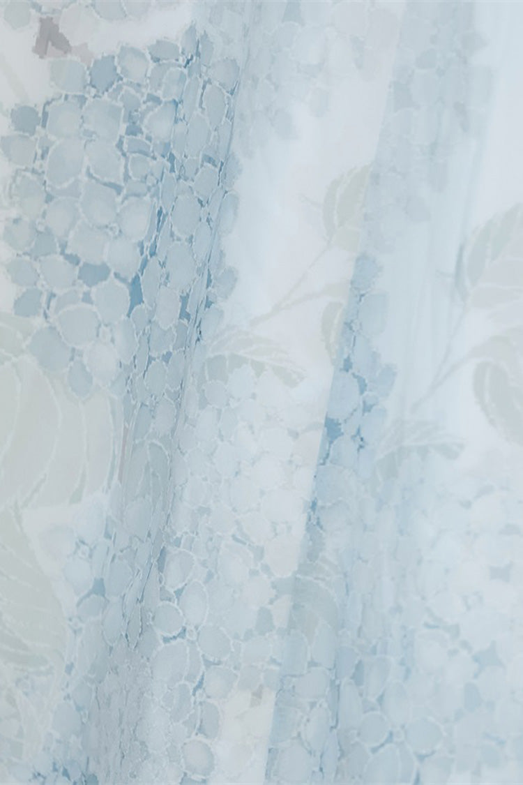 Sweet Lolita Dress - Hydrangea Message, White, Ruffled, Printed, Chinese-Inspired Style - additional product view 17