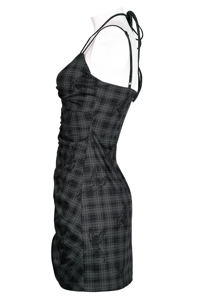 Sweet Lolita Dress - Knitted Stretch Hollow-carved, Gray, Women's Style, Printed - additional product view 6