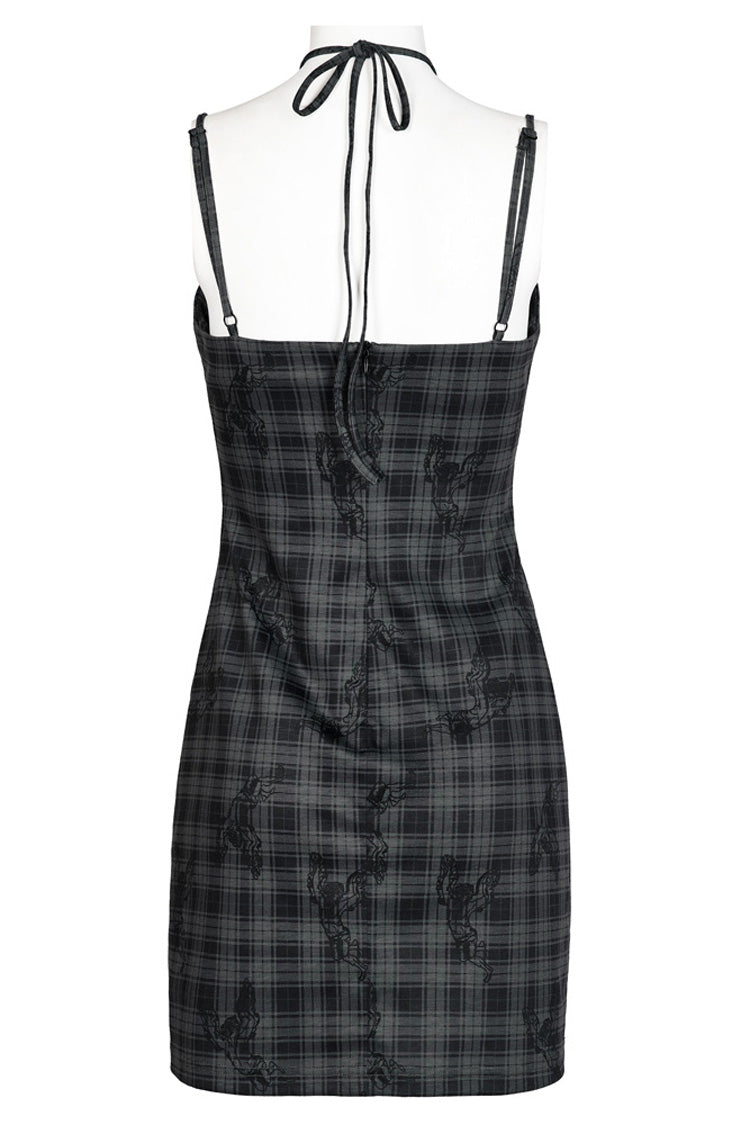 Sweet Lolita Dress - Knitted Stretch Hollow-carved, Gray, Women's Style, Printed - additional product view 7