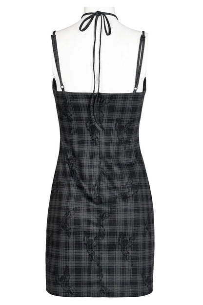 Sweet Lolita Dress - Knitted Stretch Hollow-carved, Gray, Women's Style, Printed - additional product view 7