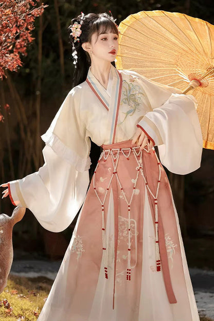 Sweet Lolita Dress - Lily Of The Valley, 3 Colors, Ruffled, Printed, Embroidered - additional product view 4