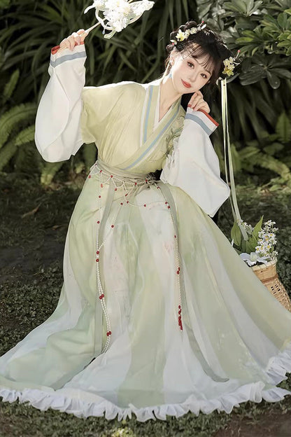 Sweet Lolita Dress - Lily Of The Valley, 3 Colors, Ruffled, Printed, Embroidered - additional product view 8