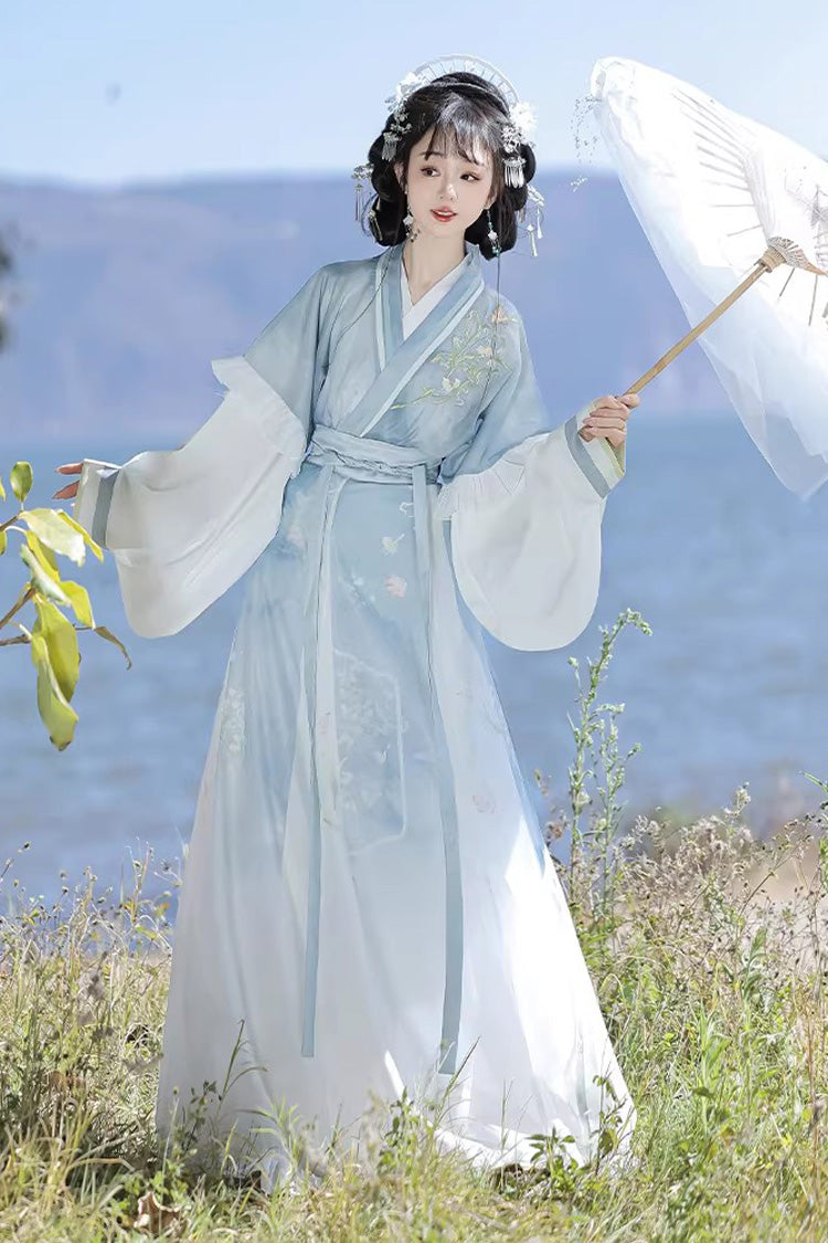 Sweet Lolita Dress - Lily Of The Valley, 3 Colors, Ruffled, Printed, Embroidered - additional product view 10
