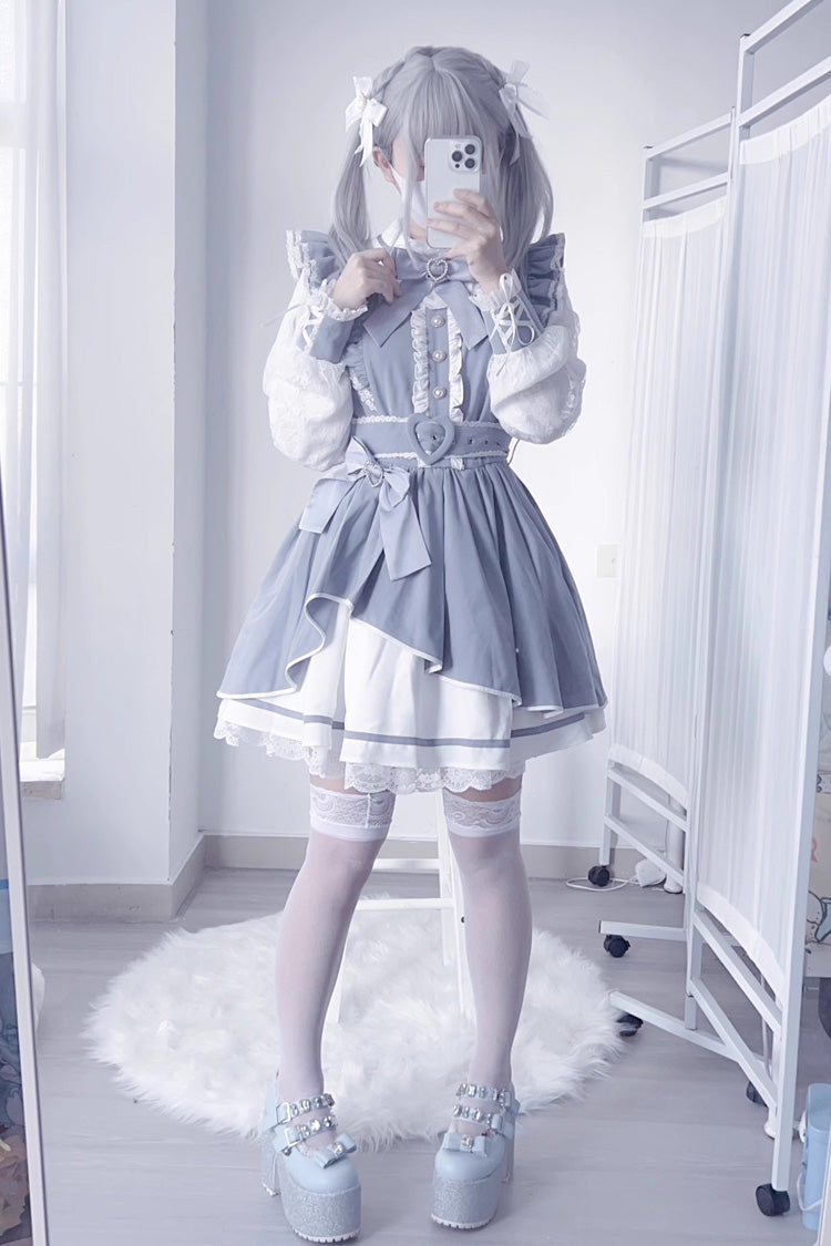 Sweet Lolita Dress - Little Idol, 6 Colors, Bow Detail, Lace Trim, Ruffled - main product image