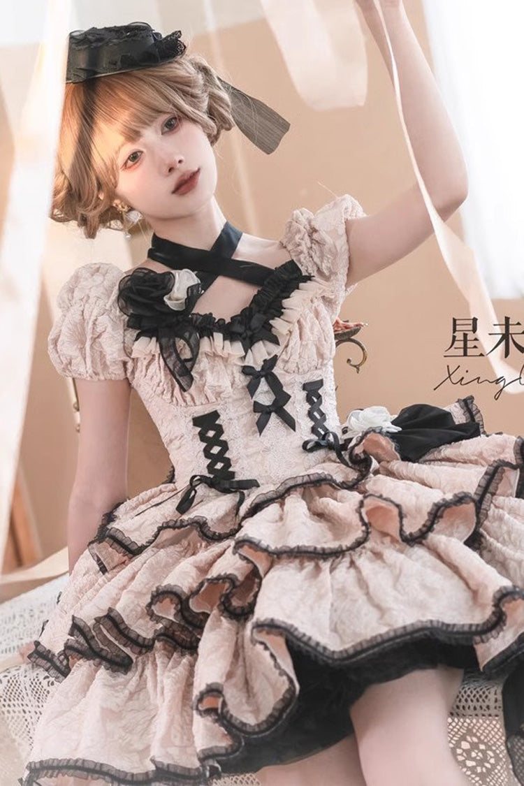Sweet Lolita Dress - Medea Kiss, Ivory, Gothic Style, Layered - additional product view 5