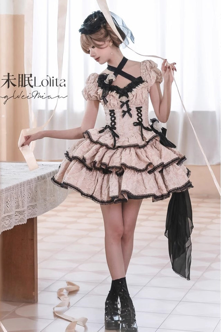 Sweet Lolita Dress - Medea Kiss, Ivory, Gothic Style, Layered - additional product view 7